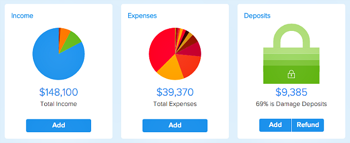 add income expenses deposits in Pendo