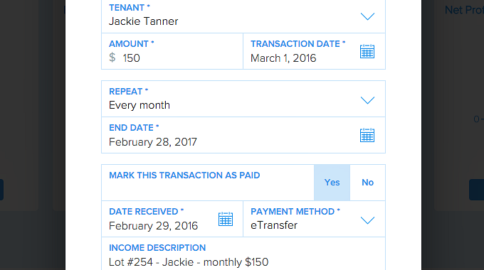 set up recurring transactions